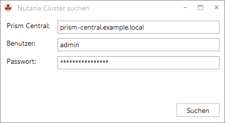 Docusnap Inventarisierung Nutanix Suche