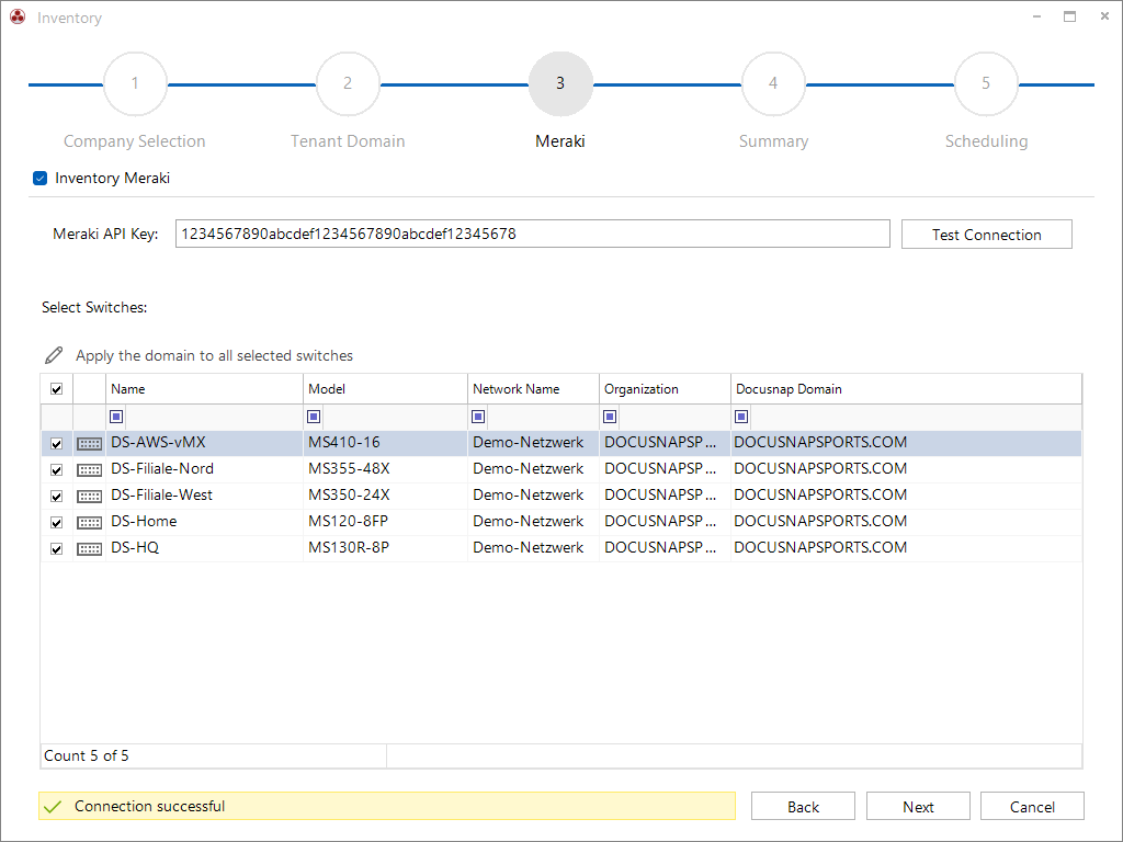 Docusnap Inventory Meraki