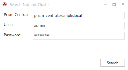 Docusnap Inventory Nutanix Search