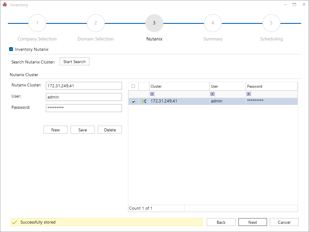 Docusnap Inventory Nutanix