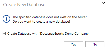 Docusnap-Tools-Options-Database-Create